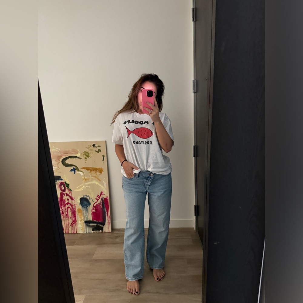 Madewell low slung straight Jean